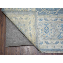 Load image into Gallery viewer, 8&#39;2&quot;x9&#39;8&quot; Blueish Gray, Hand Knotted Finer Peshawar with Mahal Design, Densely Woven Natural Dyes, Soft Wool, Oriental Rug FWR438312