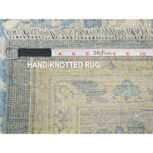 Load image into Gallery viewer, 8&#39;2&quot;x9&#39;8&quot; Blueish Gray, Hand Knotted Finer Peshawar with Mahal Design, Densely Woven Natural Dyes, Soft Wool, Oriental Rug FWR438312