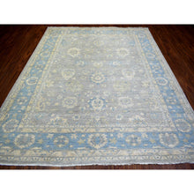 Load image into Gallery viewer, 8&#39;x10&#39; Cloud Gray, Extra Soft Wool Hand Knotted, Finer Peshawar With Mahal Design, Dense Weave Vegetable Dyes, Oriental Rug FWR438318