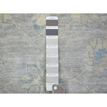 Load image into Gallery viewer, 8&#39;x10&#39; Cloud Gray, Extra Soft Wool Hand Knotted, Finer Peshawar With Mahal Design, Dense Weave Vegetable Dyes, Oriental Rug FWR438318