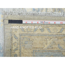 Load image into Gallery viewer, 8&#39;x10&#39; Cloud Gray, Extra Soft Wool Hand Knotted, Finer Peshawar With Mahal Design, Dense Weave Vegetable Dyes, Oriental Rug FWR438318