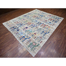 Load image into Gallery viewer, 8&#39;x9&#39;8&quot; Beige, Hand Knotted Anatolian Village Inspired With All Over Camel Figurines, Vegetable Dyes Extra Soft Wool, Oriental Rug FWR438558