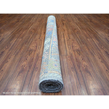 Load image into Gallery viewer, 5&#39;10&quot;x9&#39;1&quot; Colorful, Extra Soft Wool Hand Knotted, Anatolian Village Inspired with Triangles Design Natural Dyes, Oriental Rug FWR438588