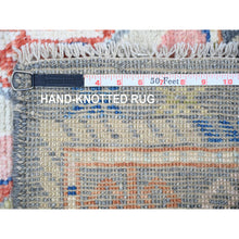 Load image into Gallery viewer, 5&#39;10&quot;x9&#39;1&quot; Colorful, Extra Soft Wool Hand Knotted, Anatolian Village Inspired with Triangles Design Natural Dyes, Oriental Rug FWR438588