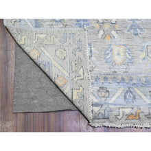 Load image into Gallery viewer, 6&#39;x8&#39;6&quot; Silver Gray, Anatolian Village Inspired With Geometric Design Natural Dyes, Soft And Shiny Wool Pile Hand Knotted, Oriental Rug FWR438600
