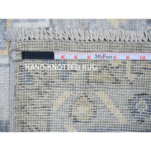 Load image into Gallery viewer, 6&#39;x8&#39;6&quot; Silver Gray, Anatolian Village Inspired With Geometric Design Natural Dyes, Soft And Shiny Wool Pile Hand Knotted, Oriental Rug FWR438600