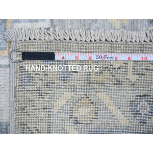 6'x8'6" Silver Gray, Anatolian Village Inspired With Geometric Design Natural Dyes, Soft And Shiny Wool Pile Hand Knotted, Oriental Rug FWR438600