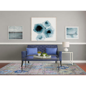 6'1"x9' Silver Gray, Hand Knotted Anatolian Village Inspired Geometric Medallions With Animal Figurines, Vegetable Dyes Pure Wool, Oriental Rug FWR438606