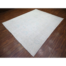 Load image into Gallery viewer, 8&#39;x9&#39;7&quot; Ivory, Natural Wool Hand Knotted, White Wash Peshawar, Oriental Rug FWR438660