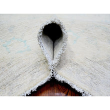 Load image into Gallery viewer, 8&#39;x9&#39;7&quot; Ivory, Natural Wool Hand Knotted, White Wash Peshawar, Oriental Rug FWR438660