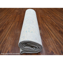 Load image into Gallery viewer, 8&#39;x9&#39;7&quot; Ivory, Natural Wool Hand Knotted, White Wash Peshawar, Oriental Rug FWR438660