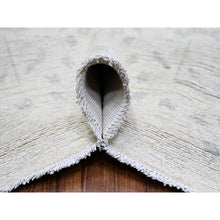 Load image into Gallery viewer, 9&#39;9&quot;x13&#39;9&quot; Ivory, White Wash Peshawar With Repetitive Geometric Medallions, Soft Wool Hand Knotted, Oriental Rug FWR438672