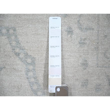 Load image into Gallery viewer, 9&#39;9&quot;x13&#39;9&quot; Ivory, White Wash Peshawar With Repetitive Geometric Medallions, Soft Wool Hand Knotted, Oriental Rug FWR438672