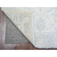 Load image into Gallery viewer, 3&#39;x4&#39;9&quot; Ivory, Organic Wool Hand Knotted, White Wash Peshawar with All Over Design, Oriental Rug FWR438684