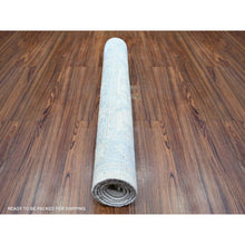 Load image into Gallery viewer, 3&#39;x4&#39;9&quot; Ivory, Organic Wool Hand Knotted, White Wash Peshawar with All Over Design, Oriental Rug FWR438684