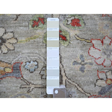 Load image into Gallery viewer, 8&#39;x9&#39;9&quot; Light Gray, Vegetable Dyes Extra Soft Wool, Hand Knotted Finer Peshawar With Heriz Design, Dense Weave, Oriental Rug FWR438738