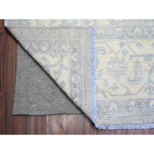 Load image into Gallery viewer, 9&#39;9&quot;x13&#39;5&quot; Cadet Gray, Extra Soft Wool Hand Knotted, Finer Peshawar With Heriz Design, Densely Woven Natural Dyes, Oriental Rug FWR438768