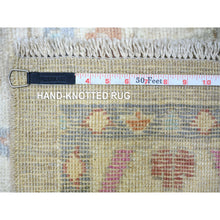 Load image into Gallery viewer, 11&#39;10&quot;x15&#39;5&quot; Light Gray, Vegetable Dyes Soft Wool, Hand Knotted Afghan Angora Oushak with All Over Motifs, Oversized Oriental Rug FWR438882