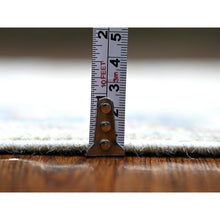 Load image into Gallery viewer, 2&#39;4&quot;x19&#39;8&quot; Cloud Gray, Natural Wool Hand Knotted, Afghan Angora Oushak With All Over Design Vegetable Dyes, Xl Runner Oriental Rug FWR439050