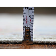 Load image into Gallery viewer, 2&#39;6&quot;x19&#39;8&quot; Sage Gray, Afghan Angora Oushak With Vegetable Dyes, Organic Wool Hand Knotted, Xl Runner Oriental Rug FWR439074