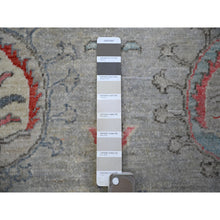 Load image into Gallery viewer, 8&#39;1&quot;x9&#39;3&quot; Tan Color, Finer Peshawar With Uzbek Suzani Design, Densely Woven Natural Dyes, Pure Wool Hand Knotted, Oriental Rug FWR439476