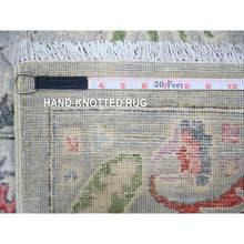 Load image into Gallery viewer, 8&#39;1&quot;x9&#39;3&quot; Tan Color, Finer Peshawar With Uzbek Suzani Design, Densely Woven Natural Dyes, Pure Wool Hand Knotted, Oriental Rug FWR439476