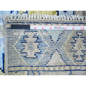 5'10"x8'10" Ivory, Hand Knotted, Mahal Design, Supple Collection, Soft Pile, Pure Wool, Vegetable Dyes, Oriental Rug FWR505764