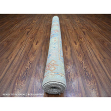 Load image into Gallery viewer, 6&#39;1&quot;x8&#39;10&quot; Colorful, Hand Knotted Anatolian Village Inspired With Triangles Design, Vegetable Dyes Pure Wool, Oriental Rug FWR439566