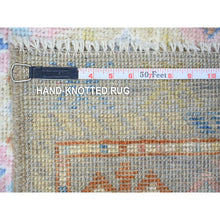 Load image into Gallery viewer, 6&#39;1&quot;x8&#39;10&quot; Colorful, Hand Knotted Anatolian Village Inspired With Triangles Design, Vegetable Dyes Pure Wool, Oriental Rug FWR439566