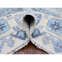 Load image into Gallery viewer, 8&#39;x9&#39;7&quot; Ivory, Vegetable Dyes Extra Soft Wool, Hand Knotted Anatolian Village Inspired With Geometric Medallions Design, Oriental Rug FWR439578