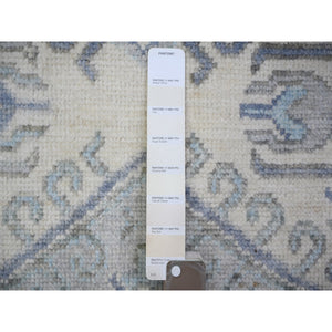 8'x9'7" Ivory, Vegetable Dyes Extra Soft Wool, Hand Knotted Anatolian Village Inspired With Geometric Medallions Design, Oriental Rug FWR439578