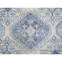 Load image into Gallery viewer, 8&#39;x9&#39;7&quot; Ivory, Vegetable Dyes Extra Soft Wool, Hand Knotted Anatolian Village Inspired With Geometric Medallions Design, Oriental Rug FWR439578