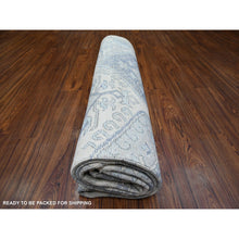 Load image into Gallery viewer, 8&#39;x9&#39;7&quot; Ivory, Vegetable Dyes Extra Soft Wool, Hand Knotted Anatolian Village Inspired With Geometric Medallions Design, Oriental Rug FWR439578