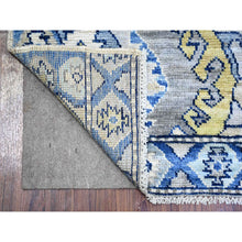 Load image into Gallery viewer, 4&#39;1&quot;x6&#39; Ivory, Vegetable Dyes Soft Wool, Hand Knotted Anatolian Village Inspired with Geometric Design, Oriental Rug FWR439602