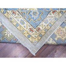 Load image into Gallery viewer, 10&#39;1&quot;x13&#39; Abalone Gray, Vegetable Dyes Natural Wool, Hand Knotted Finer Peshawar Bakshaish Medallion Open Field Design, Dense Weave, Oriental Rug FWR439650