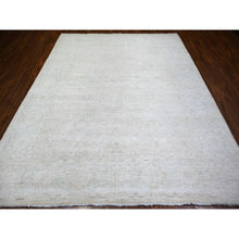 Load image into Gallery viewer, 8&#39;x9&#39;8&quot; Cream, Hand Knotted White Wash Peshawar, Heavily Washed Extra Soft Wool, Oriental Rug FWR439668