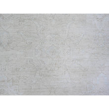 Load image into Gallery viewer, 8&#39;x9&#39;8&quot; Cream, Hand Knotted White Wash Peshawar, Heavily Washed Extra Soft Wool, Oriental Rug FWR439668