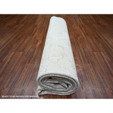 Load image into Gallery viewer, 8&#39;x9&#39;8&quot; Cream, Hand Knotted White Wash Peshawar, Heavily Washed Extra Soft Wool, Oriental Rug FWR439668