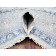 Load image into Gallery viewer, 7&#39;10&quot;x9&#39;7&quot; Ivory, Stone Washed Peshawar With Serapi Heriz Design, Organic Wool Hand Knotted, Oriental Rug FWR439674