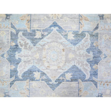 Load image into Gallery viewer, 7&#39;10&quot;x9&#39;7&quot; Ivory, Stone Washed Peshawar With Serapi Heriz Design, Organic Wool Hand Knotted, Oriental Rug FWR439674