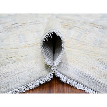 Load image into Gallery viewer, 11&#39;9&quot;x14&#39;3&quot; Ice Gray, Natural Wool Hand Knotted, White Wash Peshawar With All Over Medallions Heavily Washed, Oversized Oriental Rug FWR439680