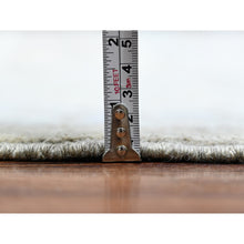 Load image into Gallery viewer, 11&#39;2&quot;x14&#39;3&quot; Stone Gray, Washed Out Peshawar With Khotan And Samarkand Inspired Pomegranate Design, Hand Knotted, Pure Wool, Oversized Oriental Rug FWR439686