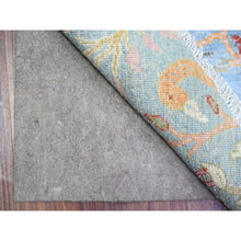Load image into Gallery viewer, 8&#39;3&quot;x8&#39;3&quot; Little Boy Blue, Afghan Peshawar With Birds Of Paradise Natural Dyes, Organic Wool Hand Knotted, Round Oriental Rug FWR439944