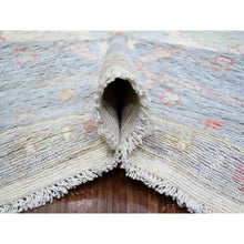 Load image into Gallery viewer, 8&#39;10&quot;x11&#39;8&quot; Ivory, Afghan Angora Oushak With All Over Design Natural Dyes, Natural Wool Hand Knotted, Oriental Rug FWR440160