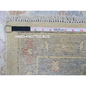 8'10"x11'8" Ivory, Afghan Angora Oushak With All Over Design Natural Dyes, Natural Wool Hand Knotted, Oriental Rug FWR440160