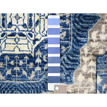 Load image into Gallery viewer, 8&#39;10&quot;x11&#39;8&quot; Air Force Blue, Hand Knotted Finer Peshawar With Mamluk Design, Densely Woven Natural Dyes, Soft Wool, Oriental Rug FWR440412