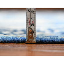Load image into Gallery viewer, 8&#39;10&quot;x11&#39;8&quot; Air Force Blue, Hand Knotted Finer Peshawar With Mamluk Design, Densely Woven Natural Dyes, Soft Wool, Oriental Rug FWR440412