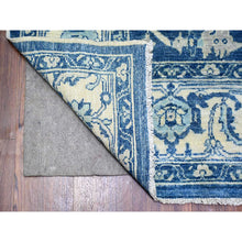 Load image into Gallery viewer, 6&#39;1&quot;x8&#39;6&quot; Sapphire Blue, Organic Wool Hand Knotted, Finer Peshawar With All Over Heriz Design, Densely Woven Natural Dyes, Oriental Rug FWR440424