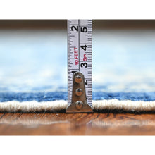 Load image into Gallery viewer, 6&#39;1&quot;x8&#39;6&quot; Sapphire Blue, Organic Wool Hand Knotted, Finer Peshawar With All Over Heriz Design, Densely Woven Natural Dyes, Oriental Rug FWR440424