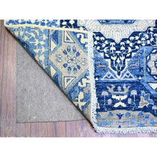 Load image into Gallery viewer, 5&#39;7&quot;x9&#39;2&quot; Little Boy Blue, Dense Weave Vegetable Dyes, Soft Wool Hand Knotted, Finer Peshawar With Mamluk Design, Oriental Rug FWR440442